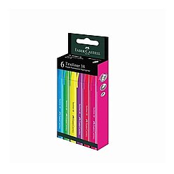 Faber-Castell Fosforlu Kalem 38 Neon 6 Renk (5030157776) - 1