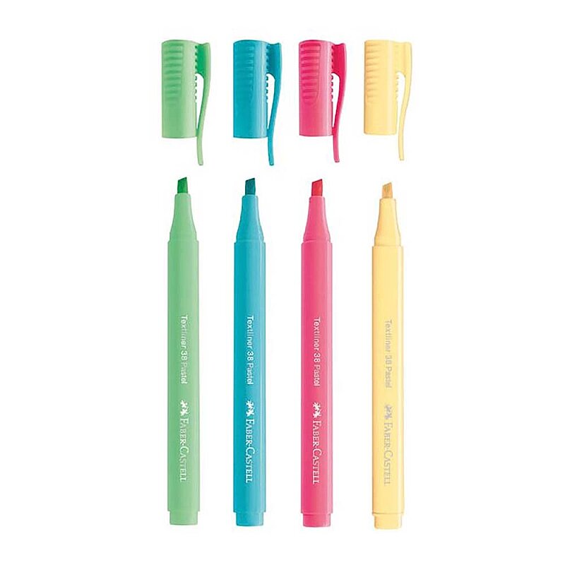FABER-CASTELL FOSFORLU KALEM 38 PASTEL 4 RENK (5030158216)