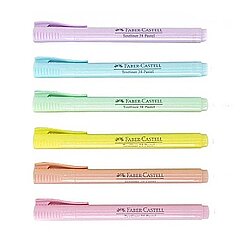 Faber-Castell Fosforlu Kalem 38 Pastel 6 Renk (5030158218) - 1