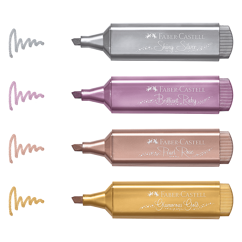 FABER-CASTELL FOSFORLU KALEM 46 METALİK 4 RENK (5030154640)