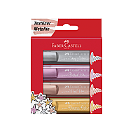 Faber-Castell Fosforlu Kalem 46 Metalik 4 Renk (5030154640) - FABER-CASTELL