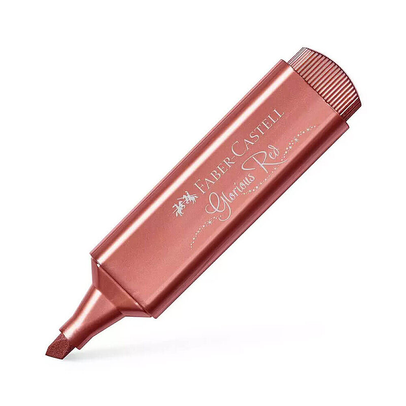 FABER-CASTELL FOSFORLU KALEM 46 METALİK KIRMIZI (5030154673)