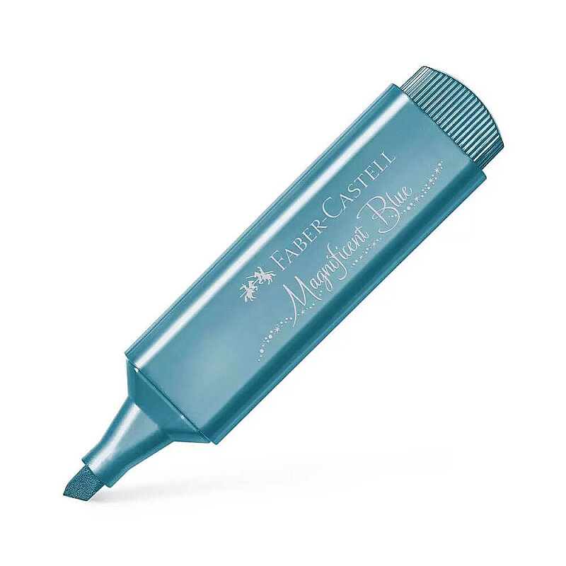FABER-CASTELL FOSFORLU KALEM 46 METALİK MAVİ (5030154647)