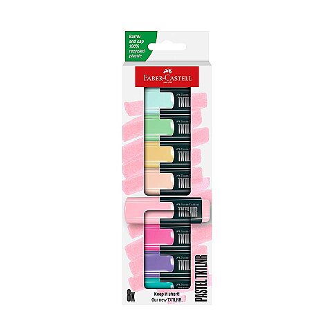 FABER-CASTELL FOSFORLU KALEM SETİ MİNİ PASTEL 8Lİ (5030154218) - 1
