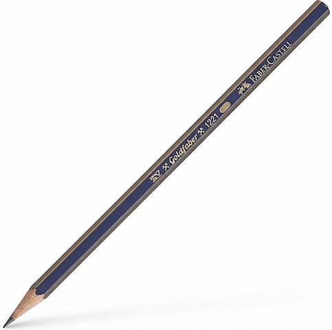 FABER-CASTELL 1221 GOLD DERECELİ KURŞUN KALEM 2H (5165112512) - 1