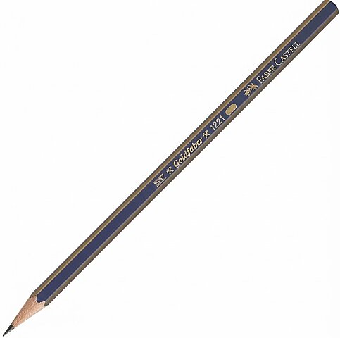 FABER-CASTELL 1221 GOLD DERECELİ KURŞUN KALEM 5H (5165112515)(000003) - 1