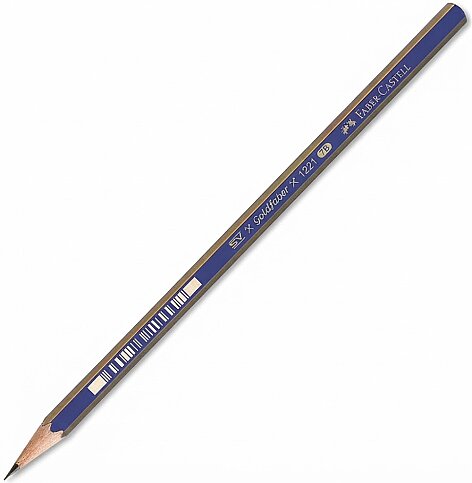 FABER-CASTELL 1221 GOLD DERECELİ KURŞUN KALEM 7B (112507)(5165000015) - 1