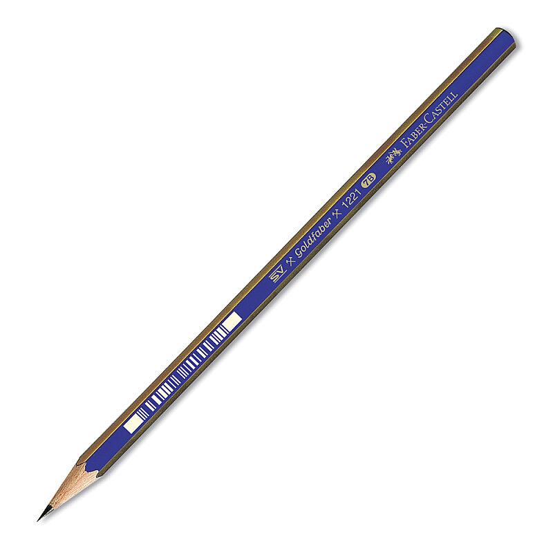 FABER-CASTELL 1221 GOLD DERECELİ KURŞUN KALEM 7B (112507)(5165000015)