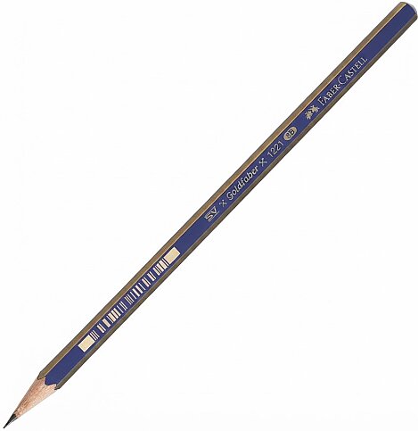 FABER-CASTELL 1221 GOLD DERECELİ KURŞUN KALEM 8B (112508)(5165000016) - 1