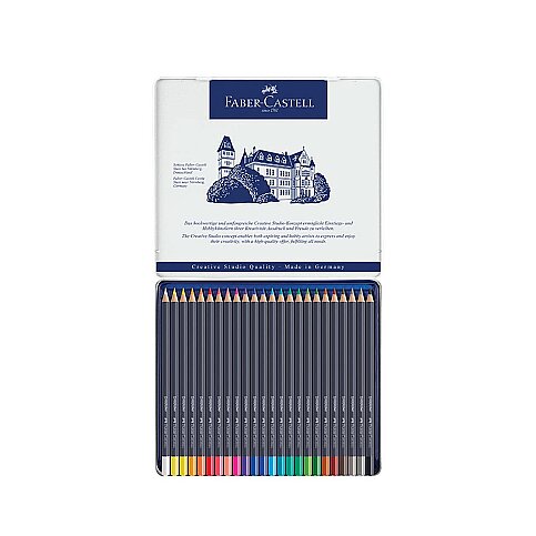 Faber-Castell Goldfaber Kuru Boya 24 Renk Metal Kutu (5188114724) - 1
