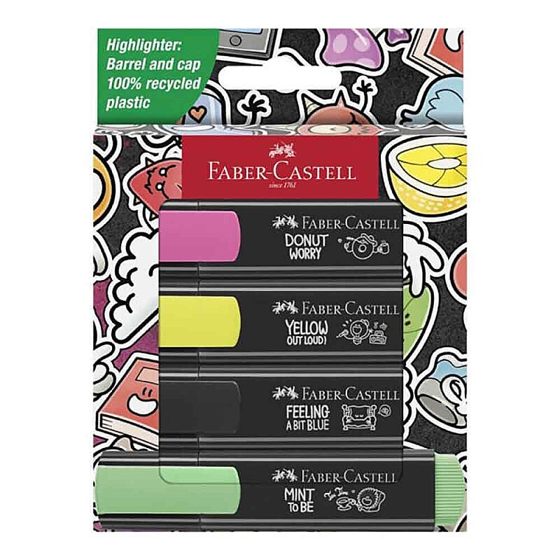 FABER-CASTELL GRAFFİTİ FOSFORLU KALEM 46 4 RENK BLİSTER (5030254690)