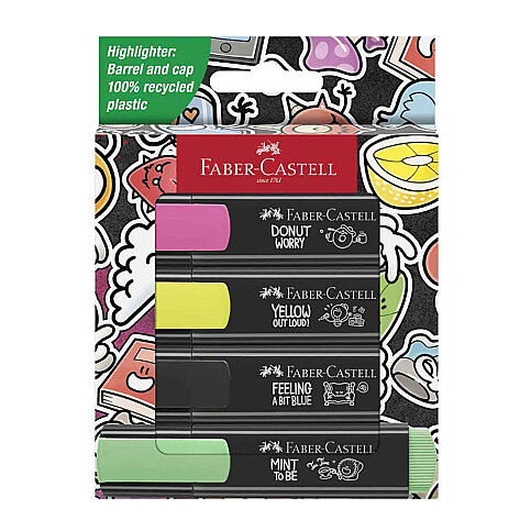 Faber-Castell Graffiti Fosforlu Kalem 46 4 Renk Blister (5030254690) - 2