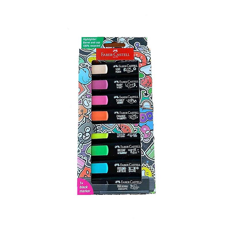 FABER-CASTELL GRAFFİTİ FOSFORLU KALEM 46 8 RENK BLİSTER (5030254692)