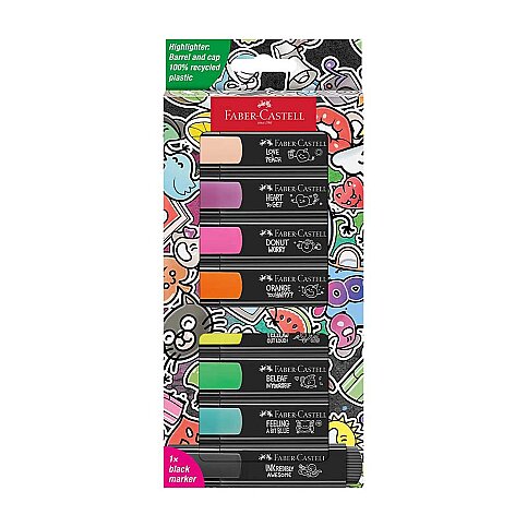 Faber-Castell Graffiti Fosforlu Kalem 46 8 Renk Blister (5030254692) - 1