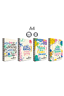 FABER-CASTELL GRAFİTİ SPİRALLİ PLASTİK KAPAK DEFTER A4 KARELİ 100 YAPRAK (5075000430) - FABER-CASTELL