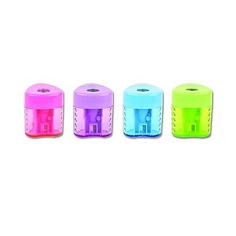 FABER-CASTELL GRİP AUTO HAZNELİ KALEMTRAŞ TREND RENKLER (5140183405) - 2