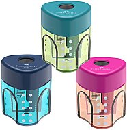 FABER-CASTELL GRİP AUTO HAZNELİ KALEMTRAŞ TREND RENKLER (5140183405) - FABER-CASTELL