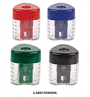 FABER-CASTELL GRİP AUTO HAZNELİ KALEMTRAŞ KARIŞIK RENKLER (5140183401) - FABER-CASTELL