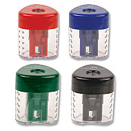 FABER-CASTELL GRİP AUTO HAZNELİ KALEMTRAŞ KARIŞIK RENKLER (5140183401) - FABER-CASTELL