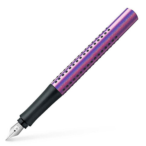 FABER-CASTELL GRİP EDİTİON GLAM DOLMA KALEM M UÇ VİOLET GLAM (5192140840) - 1