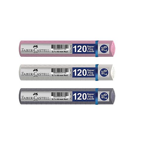 FABER-CASTELL GRİP GENZ KALEM UCU 0.7 2B 60mm GÜL RENGİ (5090127728) - 1