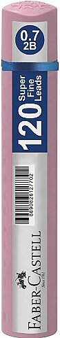 FABER-CASTELL GRİP GENZ KALEM UCU 0.7 2B 60mm GÜL RENGİ (5090127728) - 1