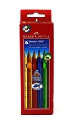 Faber-Castell Grip Jumbo Kuru Boya 6 Renk (110906) - FABER CASTELL