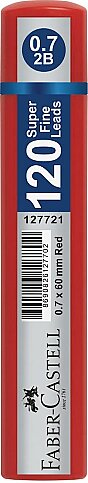 FABER-CASTELL GRİP KALEM UCU 0.7 2B 60mm BORDO (5090127731) - 1