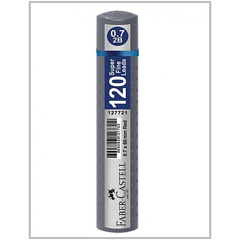 FABER-CASTELL GRİP KALEM UCU 0.7 2B 60mm GRİ (5090127729) - 1