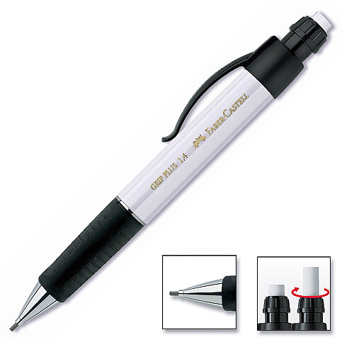 FABER-CASTELL GRİP PLUS VERSATİL KALEM 1.4 BEYAZ (5084131401) - 3
