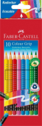 Faber-Castell Grip Silinebilir Kuru Boya 10 Renk (116613) - FABER CASTELL