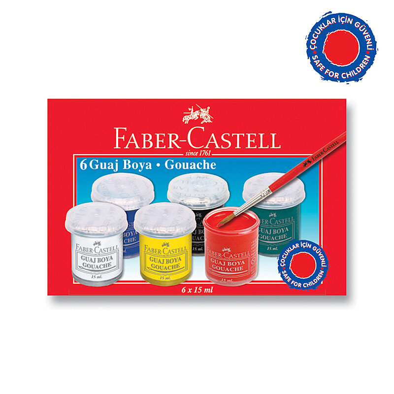 FABER-CASTELL GUAJ BOYA 6 RENK (5170160400)