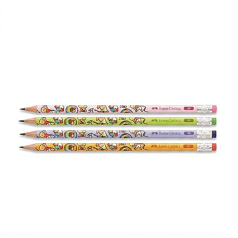 FABER-CASTELL JİMNASTİK SİLGİLİ KURŞUN KALEM 2B (5244000032) - 1