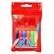 FABER-CASTELL JUMBO 42 NEON KEÇELİ KALEM 6 RENK (5068030642) - FABER-CASTELL