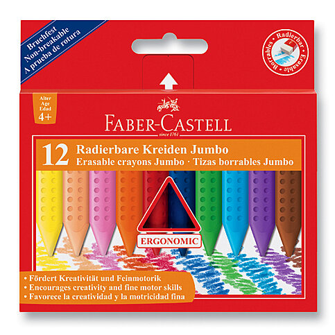 FABER-CASTELL GRİP JUMBO MUM BOYA 12 RENK (5281122540) - 1
