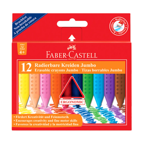 Faber-Castell Grip Jumbo Mum Boya 12 Renk (122540) - 1