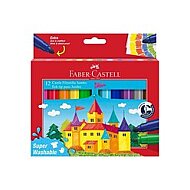 Faber-Castell Jumbo Superwashable Keçeli Kalem 12 Renk (5062154311) - FABER-CASTELL