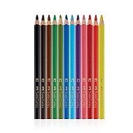 Faber-Castell Jumbo Üçgen Beyaz Kuru Boya Kalemi Tamboy 12 Renk (5173116616) - FABER-CASTELL (1)