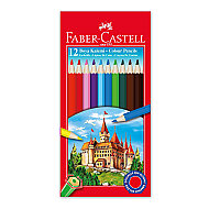 FABER-CASTELL KURU BOYA TAM BOY 12 RENK KARTON KUTULU (5171116312) - FABER-CASTELL