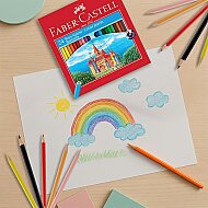 FABER-CASTELL KURU BOYA TAM BOY 24 RENK KARTON KUTULU (5171116324) - 3
