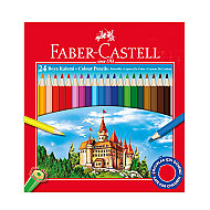 FABER-CASTELL KURU BOYA TAM BOY 24 RENK KARTON KUTULU (5171116324) - FABER-CASTELL