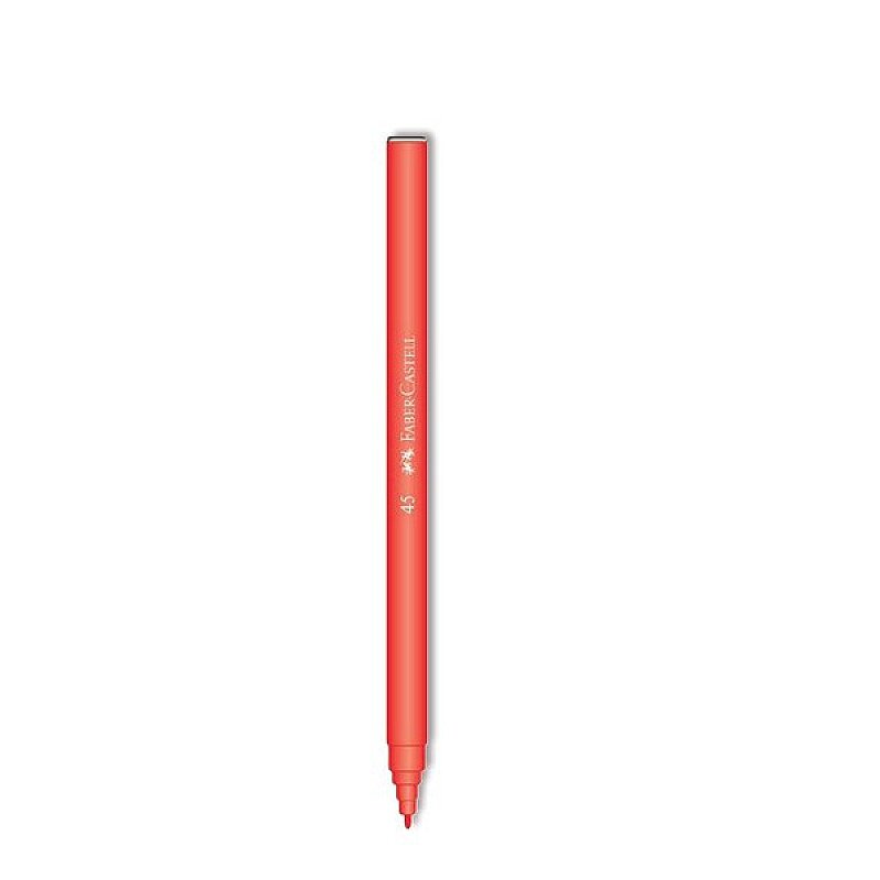 FABER-CASTELL 45 KEÇELİ KALEM KIRMIZI 10LU (5061155003)