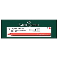 FABER-CASTELL 45 KEÇELİ KALEM KIRMIZI 10LU (5061155003) - FABER-CASTELL