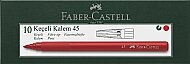 FABER-CASTELL 45 KEÇELİ KALEM KIRMIZI 10LU (5061155003) - FABER-CASTELL