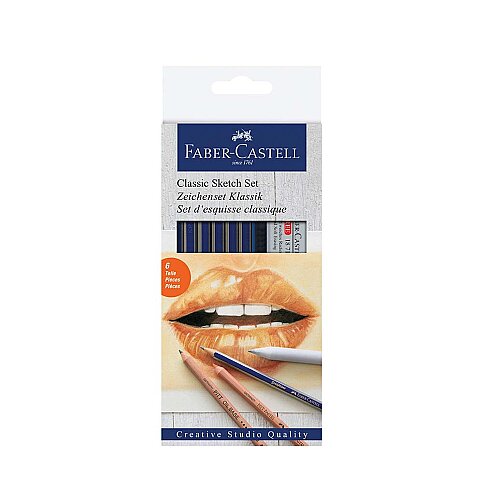 FABER-CASTELL KLASİK SKETCH ÇİZİM KALEMİ SETİ (5110114004) - 1