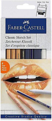 FABER-CASTELL KLASİK SKETCH ÇİZİM KALEMİ SETİ (5110114004) - 1