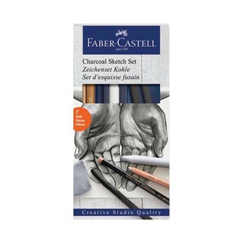 FABER-CASTELL KÖMÜR SKETCH ÇİZİM KALEMİ SETİ (114002)