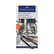 Faber-Castell Kömür Sketch Çizim Kalemi Seti (5110114002) - 2