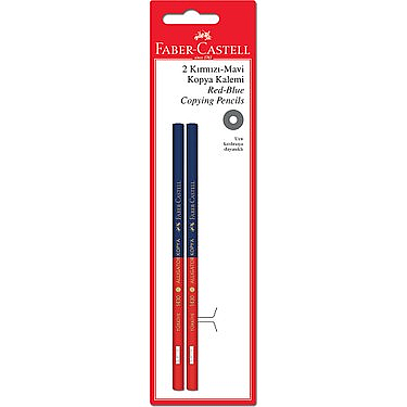 FABER-CASTELL KOPYA KALEMİ KIRMIZI-MAVİ 2Lİ BLİSTER (1501430200) - 1