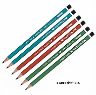 FABER-CASTELL KÖŞELİ MERCANLI KURŞUN KALEM HB (1052160000) - FABER-CASTELL